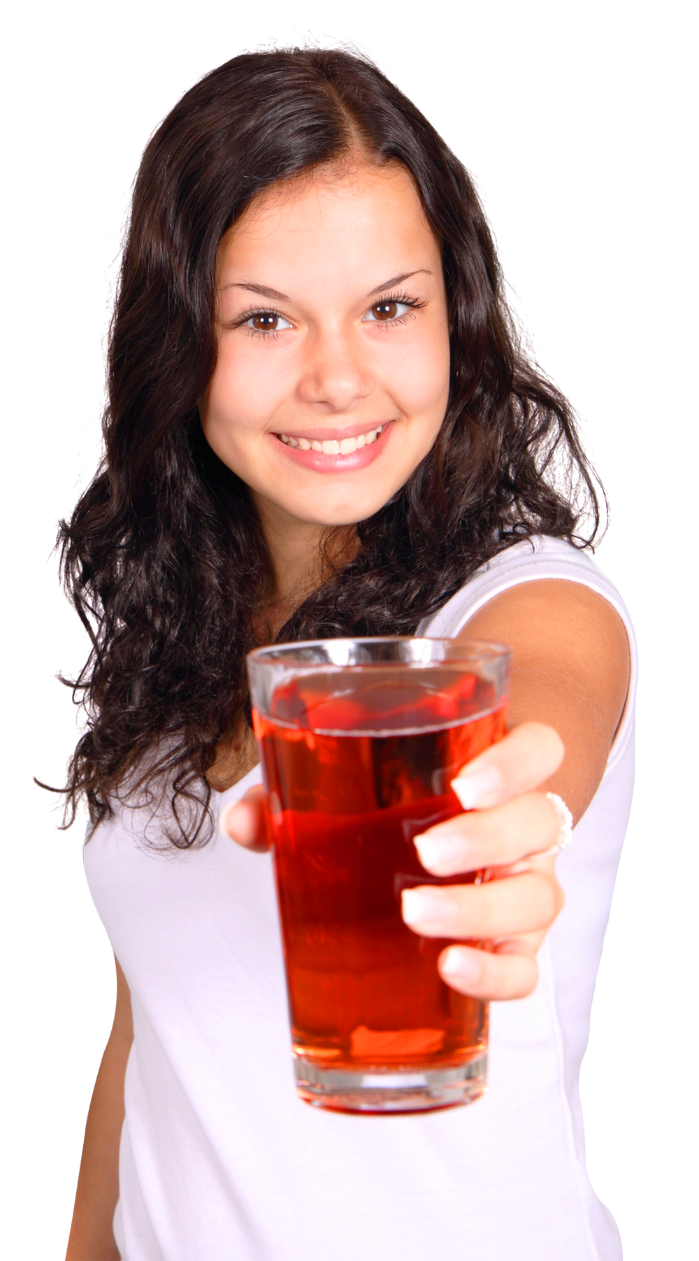 年輕女子遞上飲料 壁紙