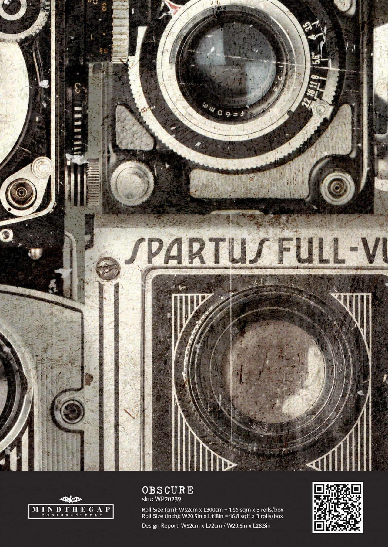 帶有「SPARTUS FULL-V」文字和磨損機械細節的復古相機特寫。