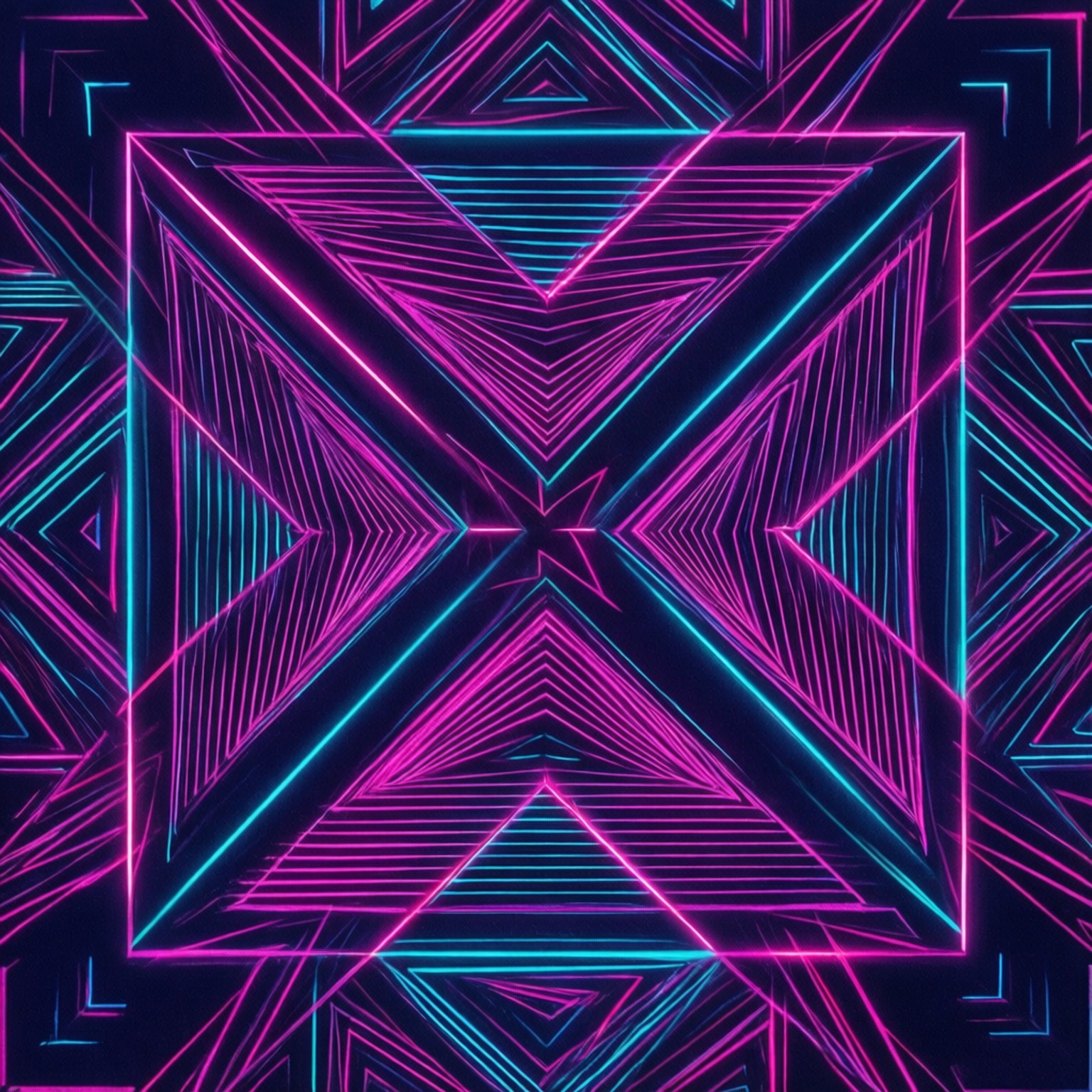幾何波浪 壁紙