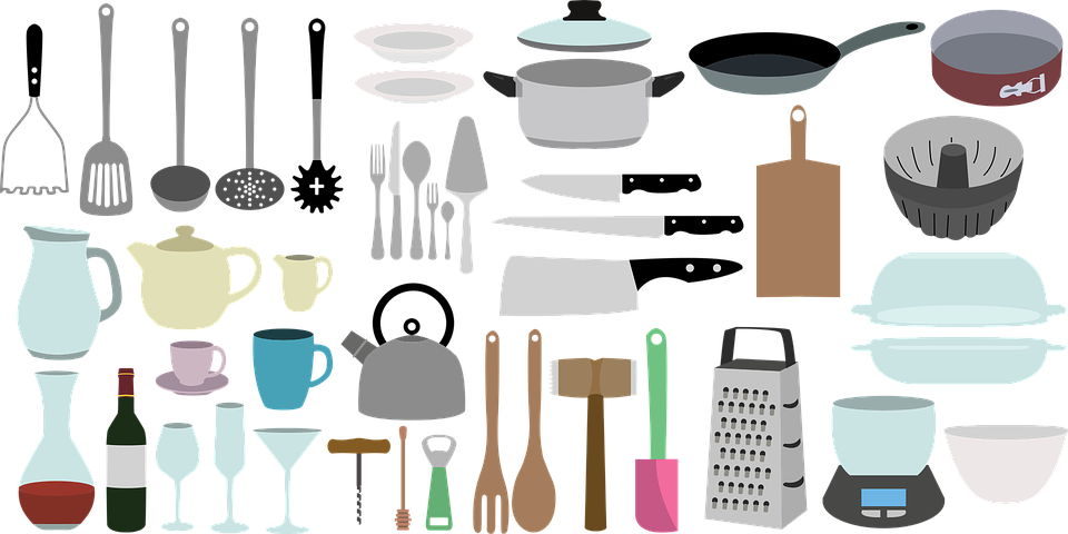 廚房用具與鍋具系列 壁紙