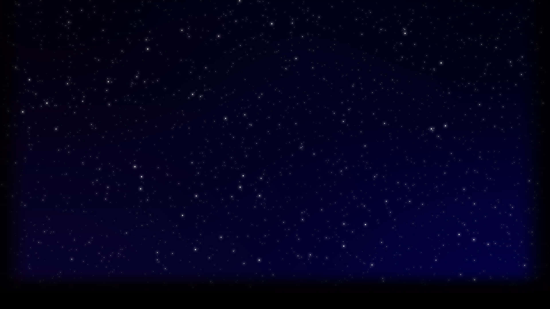 Blue Galaxy 桌布 壁紙 — 廣闊深藍色夜空，在黑暗宇宙背景下充滿無數閃爍星星。