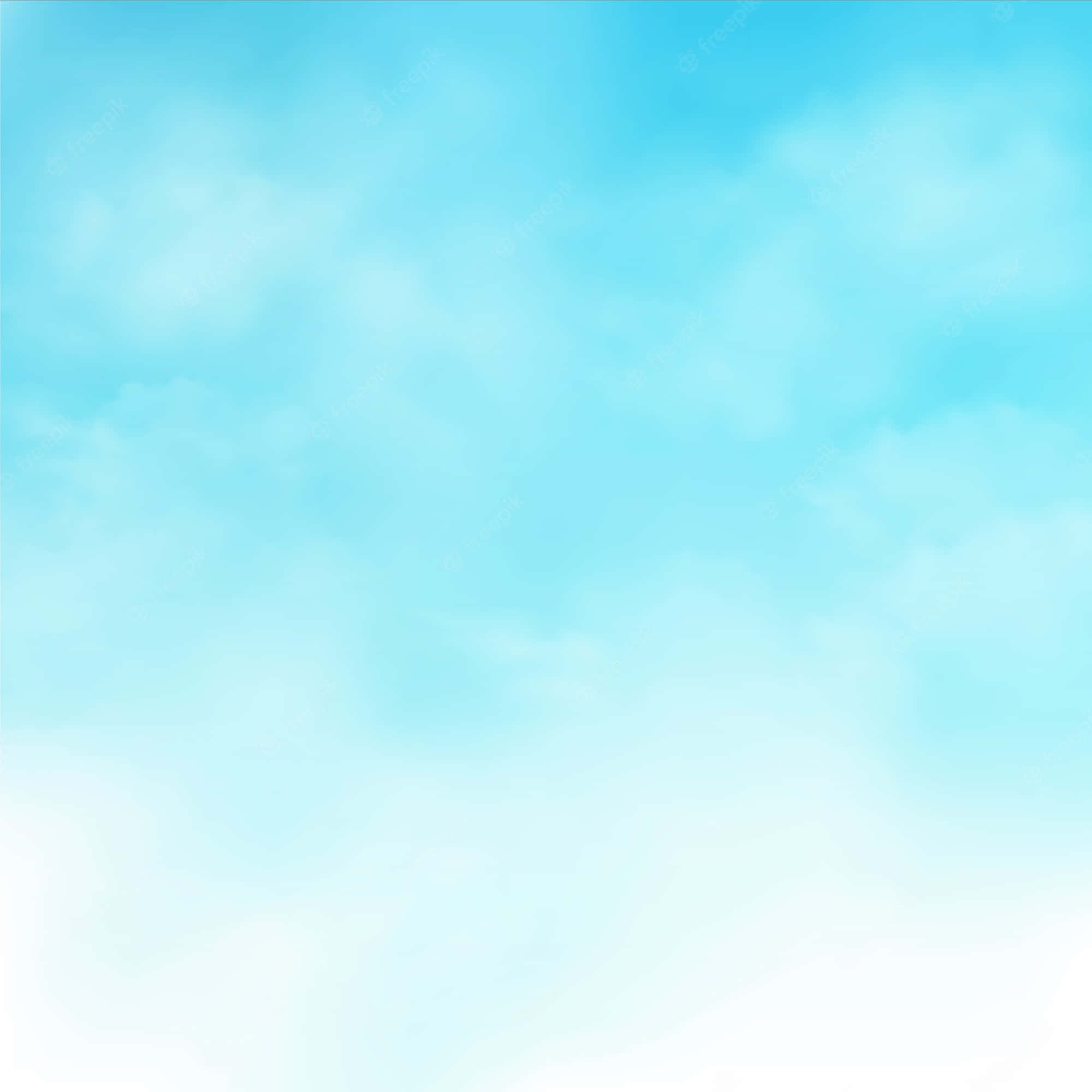廣闊無垠的天空藍背景 壁紙 — 柔和漸變天空，帶有縷縷白雲，呈現平靜的藍白色調。
