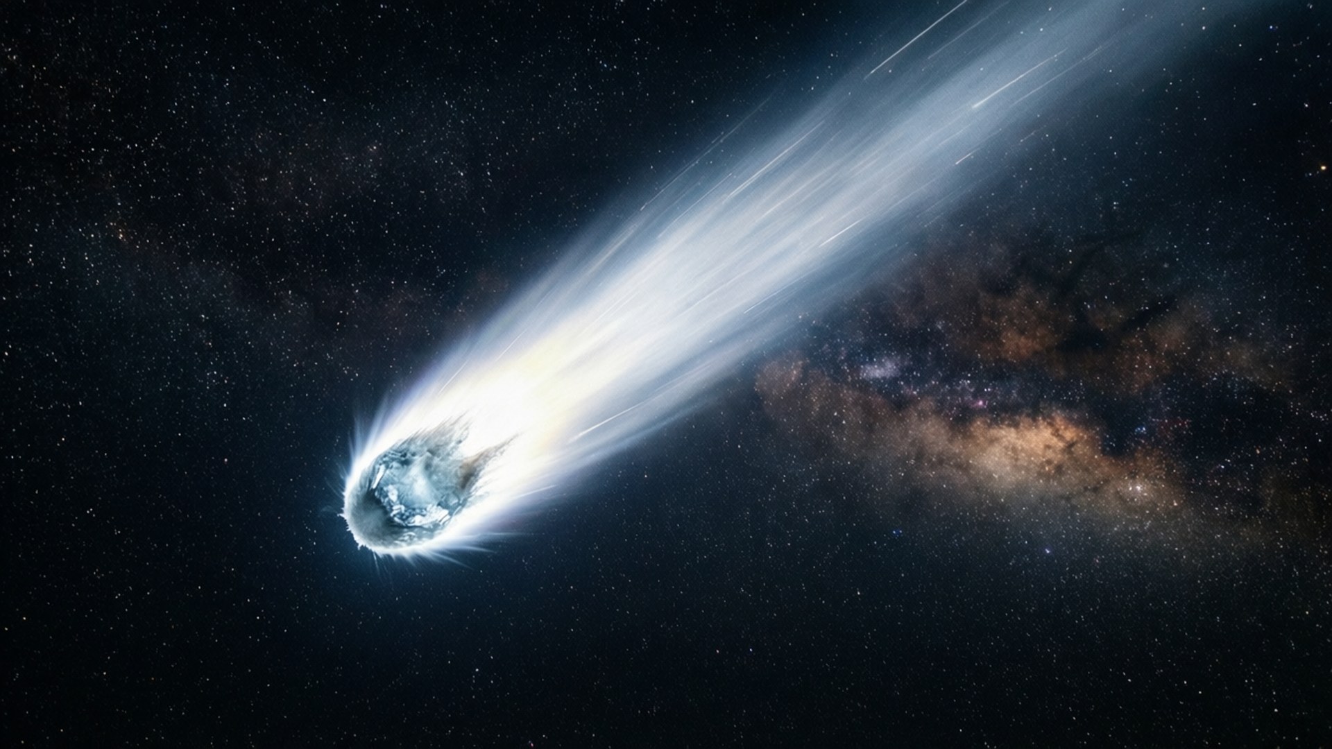 彗星劃過繁星 壁紙