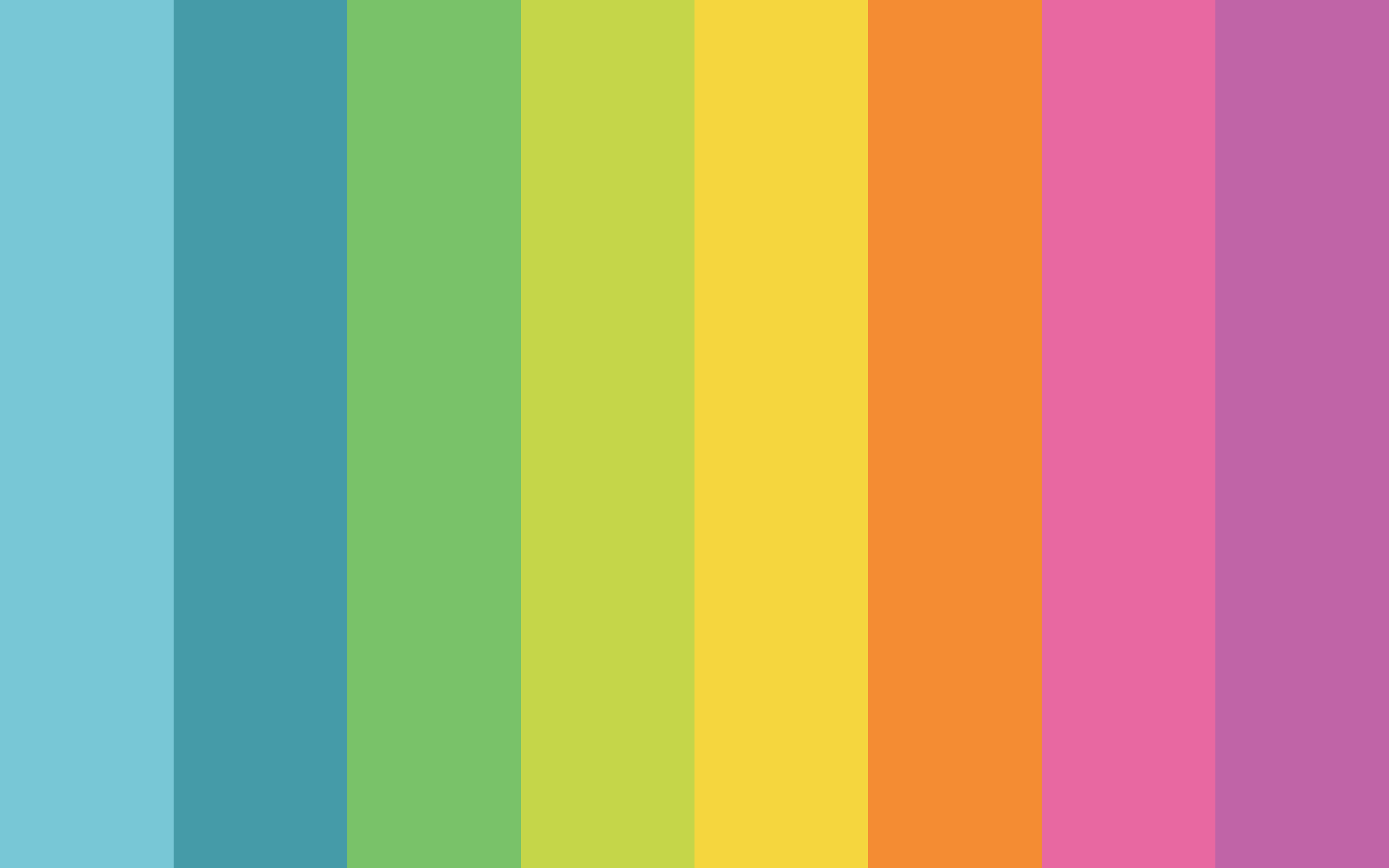 Cute Stripes 桌布 壁紙 — 從藍色到紫色的彩虹漸變中充滿活力的垂直條紋創造出大膽多彩的抽象圖案。