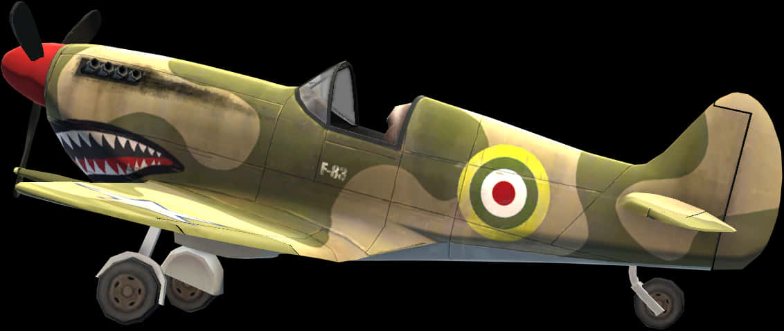 皇家戰機側面 - 戰場英雄飛機
