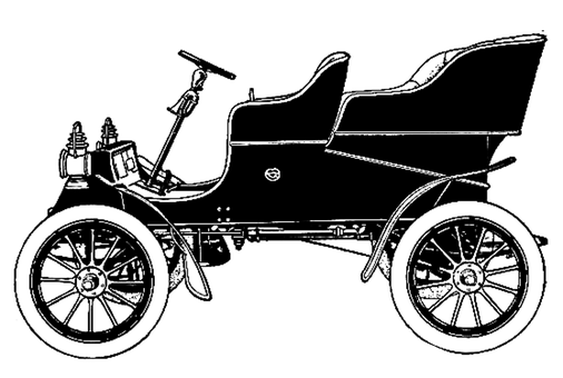 復古汽車剪影輪廓 壁紙