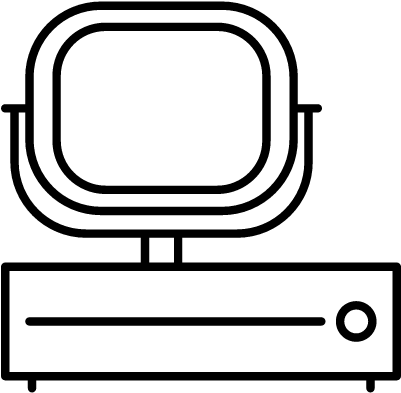 復古電視圖標 壁紙 — 純黑色背景，沒有可見的元素或細節。