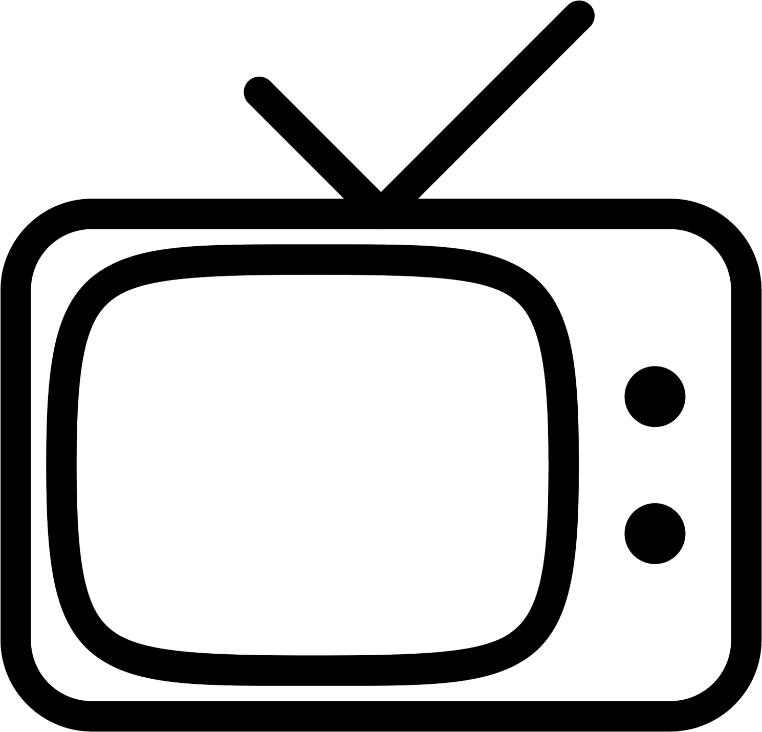 復古電視機圖標 壁紙 — 純黑色背景，無可見元素或細節。