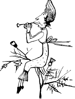 復古黑色剪影肖像 壁紙