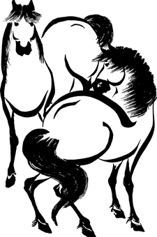 復古黑色剪影肖像 壁紙
