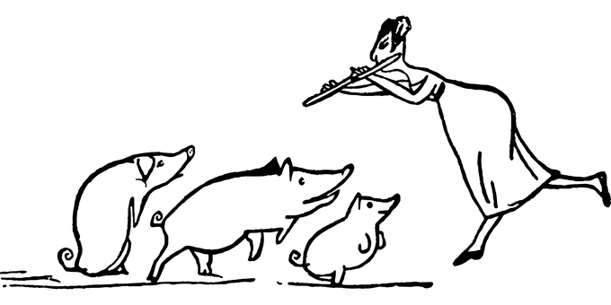 復古黑色剪影肖像 壁紙