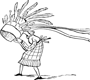 復古黑色剪影肖像 壁紙