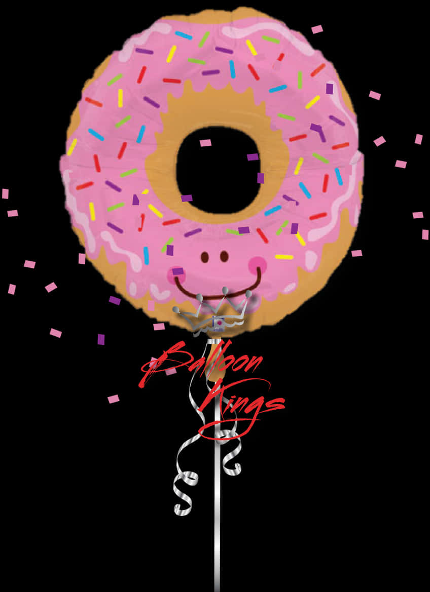 微笑冬甩氣球插畫 壁紙