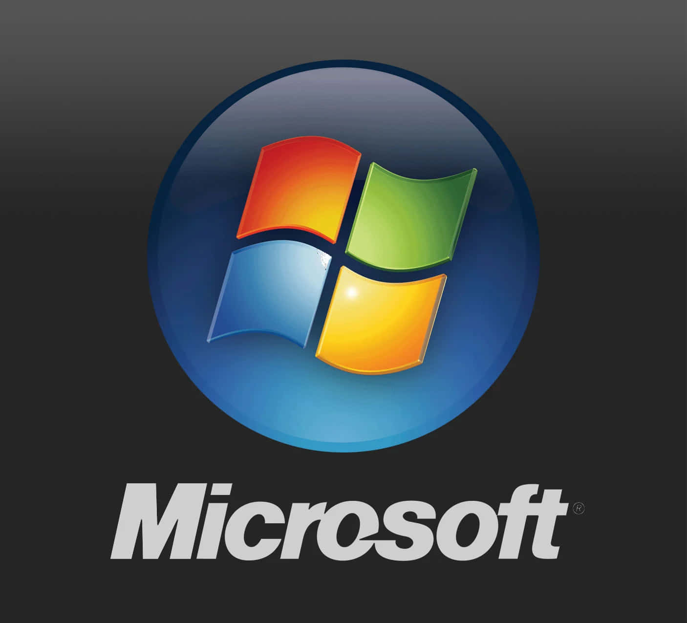 Microsoft Windows 標誌，在深色背景上有四個彩色窗格