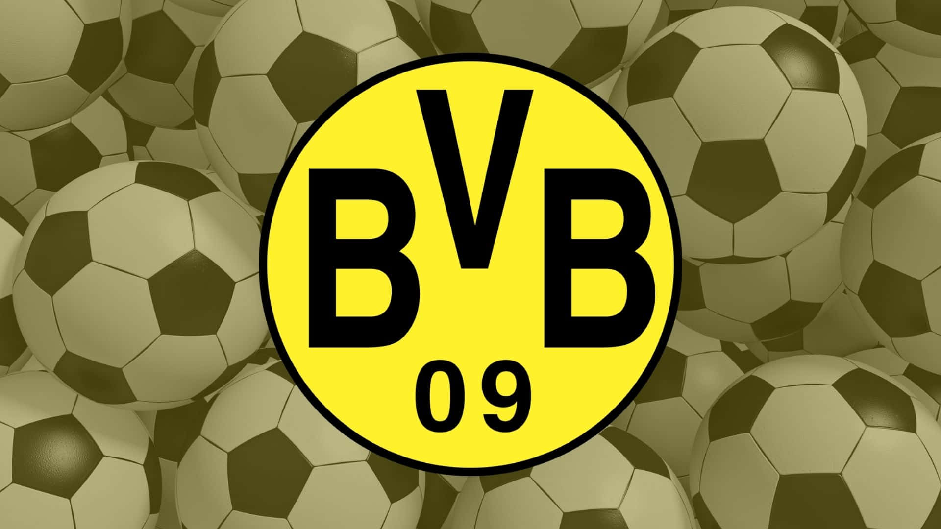 被足球環繞的 BVB 09 足球隊標誌。