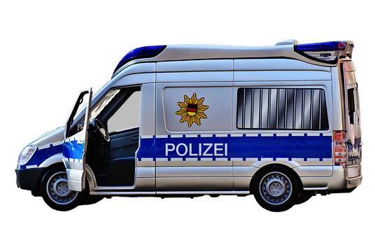德國警車孤立 壁紙