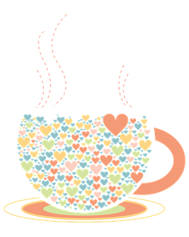 心形咖啡杯 壁紙