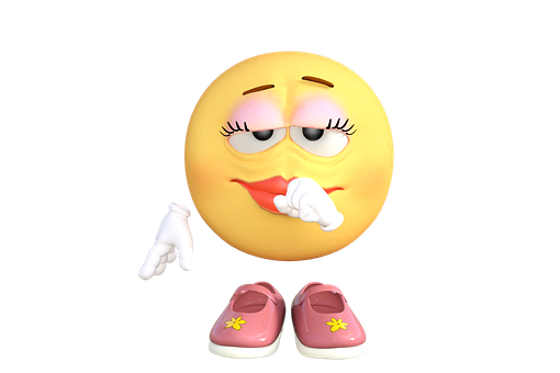 思考中的表情符號擬人化