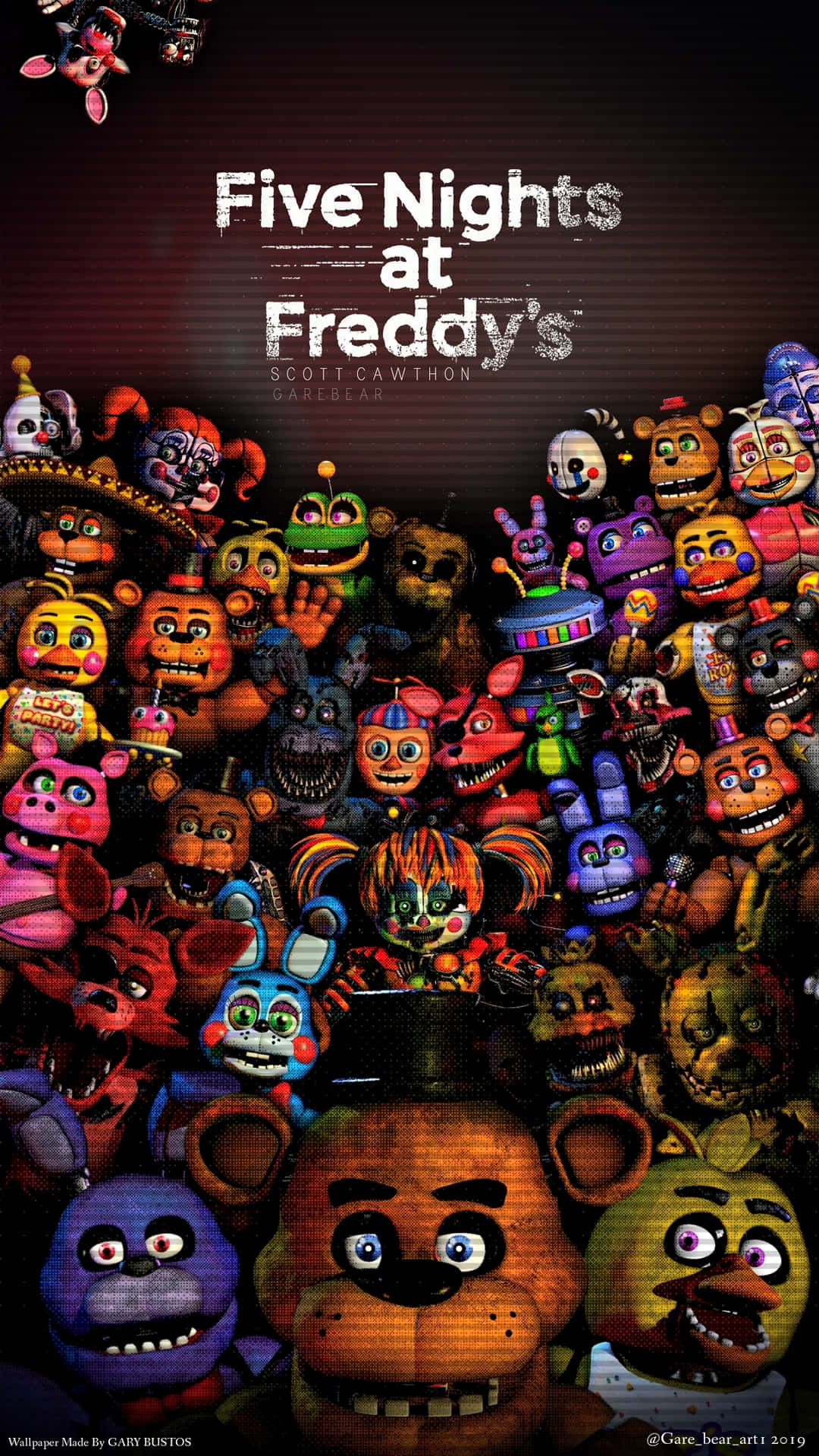 一群來自遊戲《Five Nights at Freddy's》的威脅性電子動畫角色。