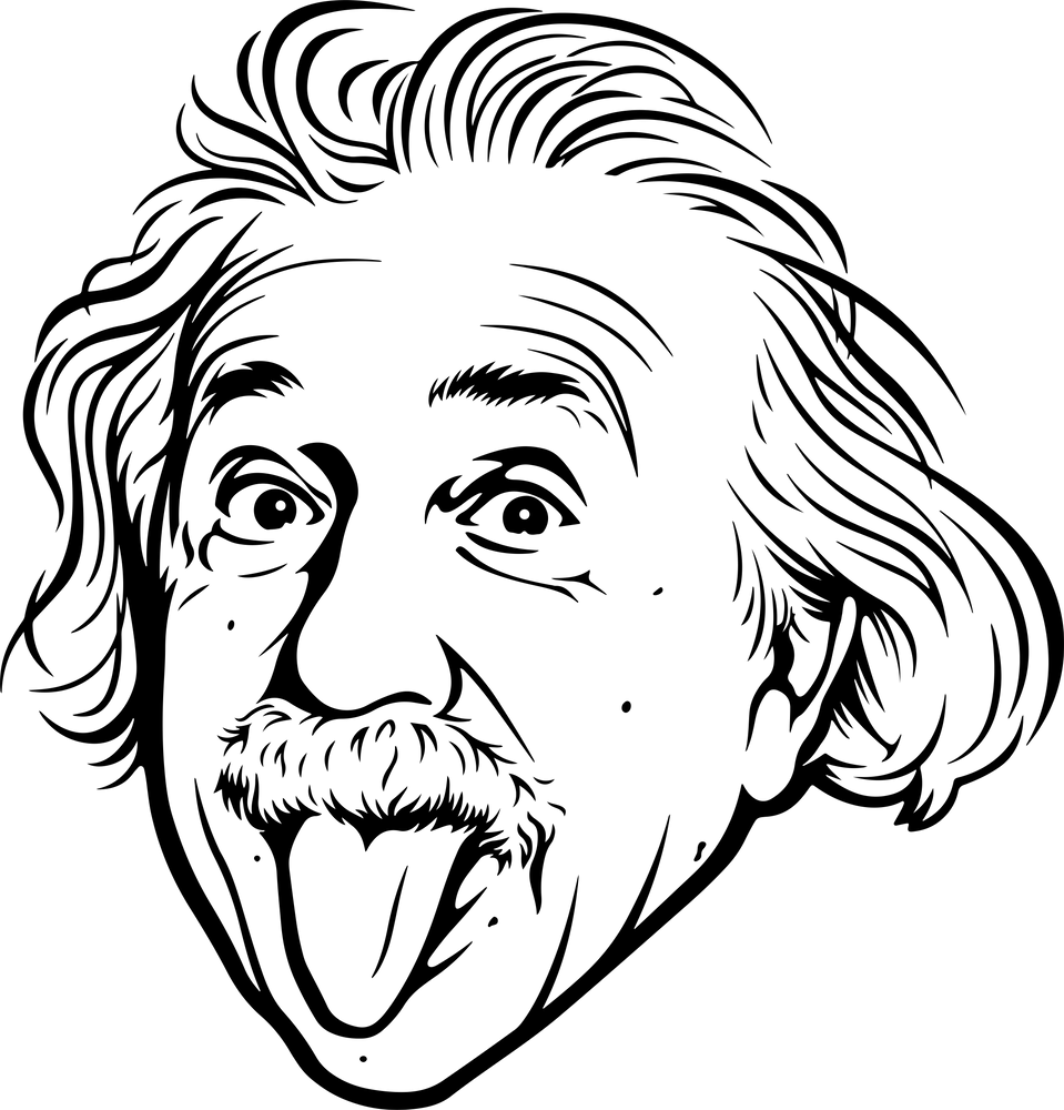 愛因斯坦卡通吐舌 壁紙