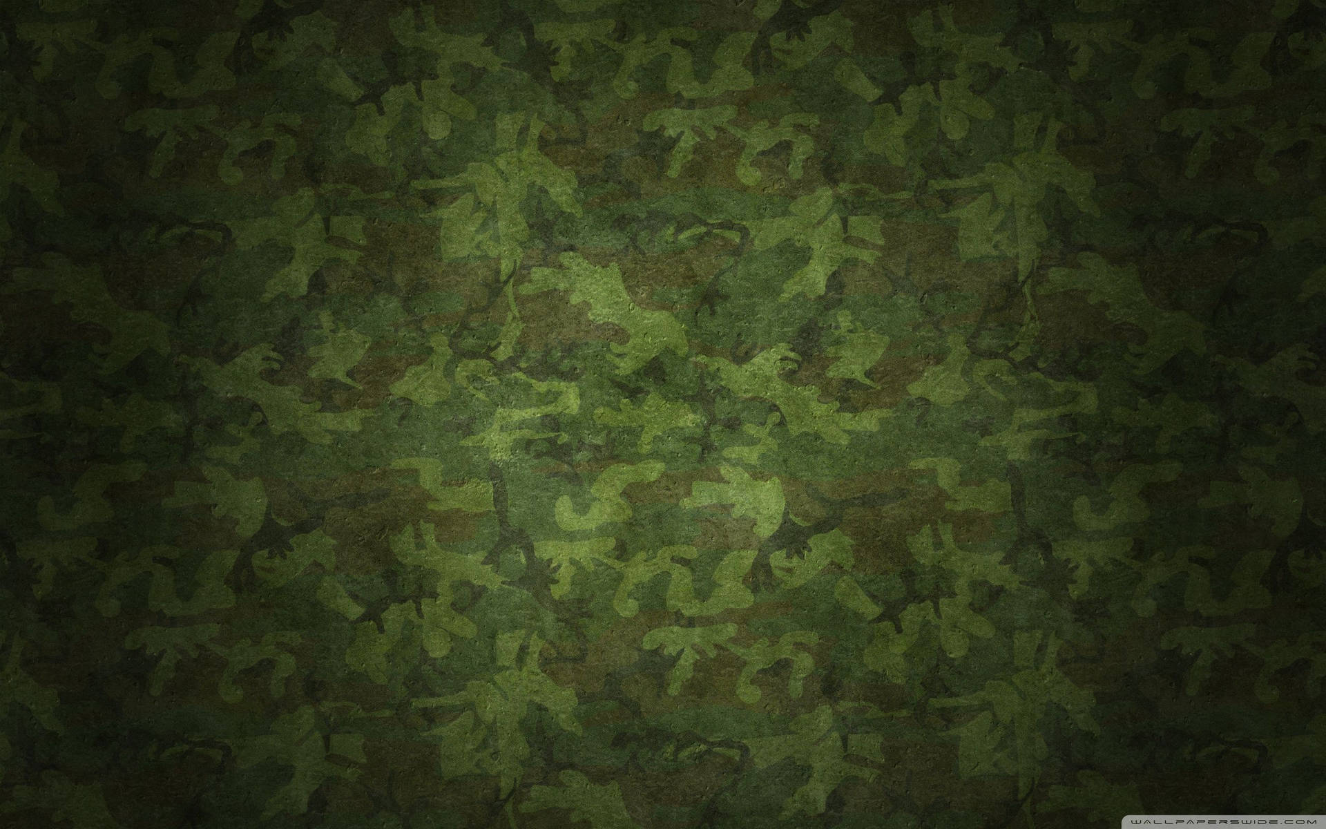 軍事迷彩圖案，綠色和深色調