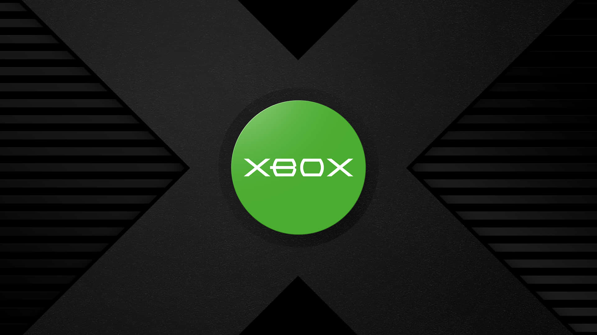 Xbox標誌在黑色紋理X背景上