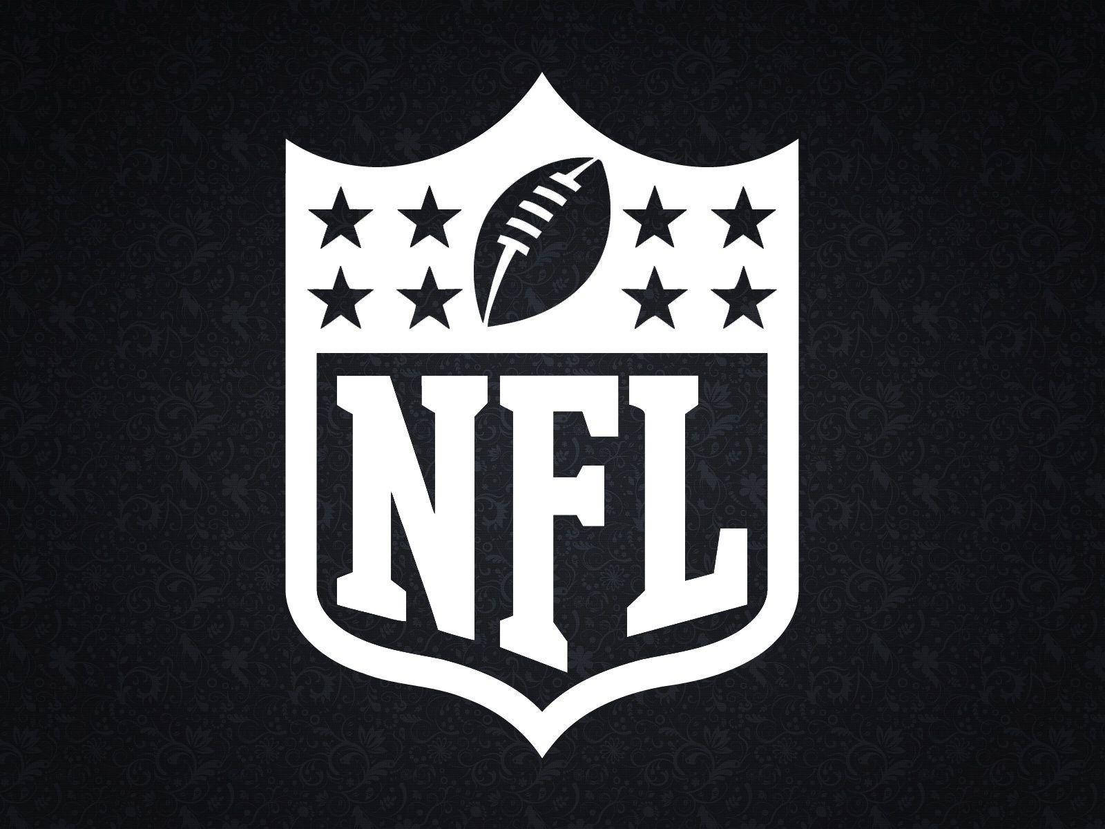 深色紋理背景上的NFL標誌