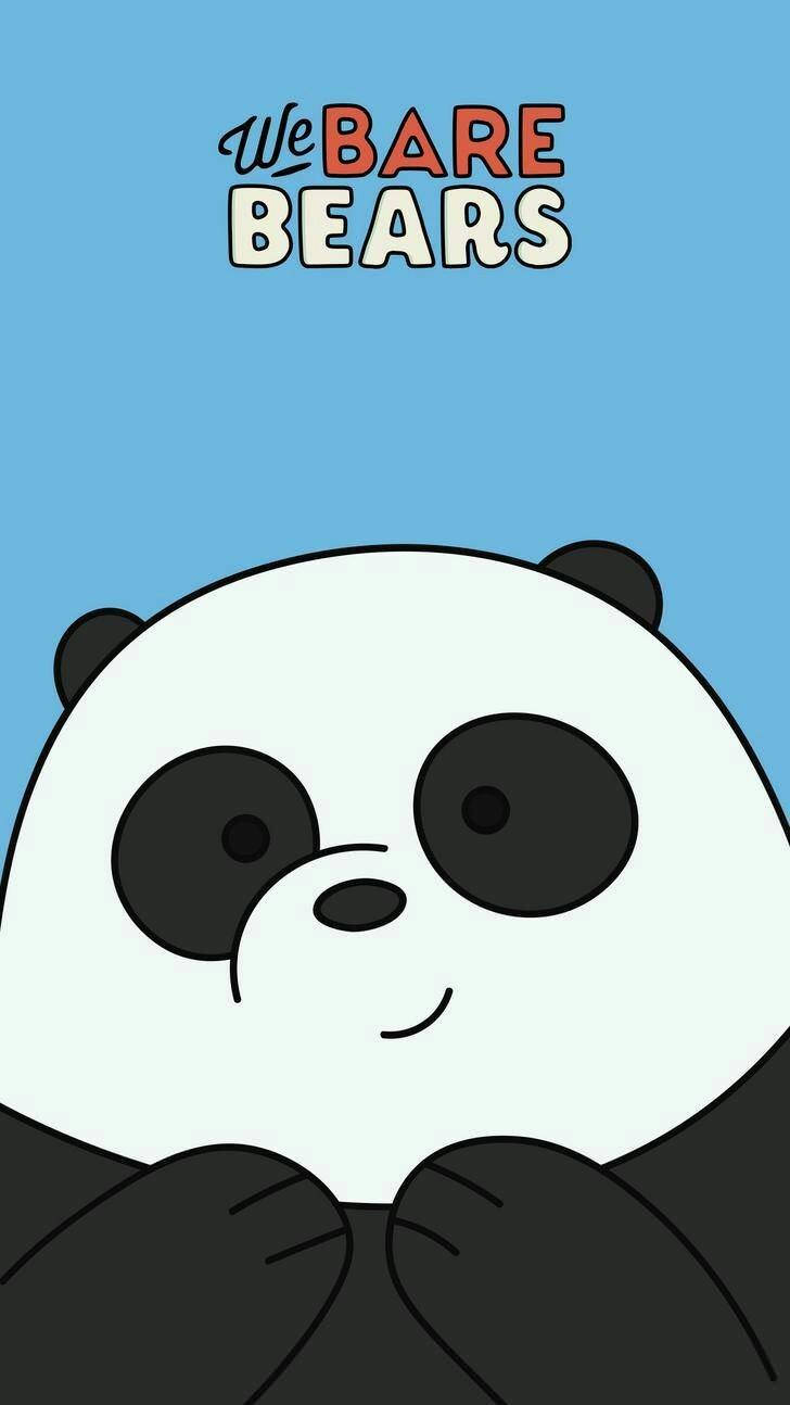 卡通熊貓大眼睛在藍色背景上微笑，帶有節目名稱。