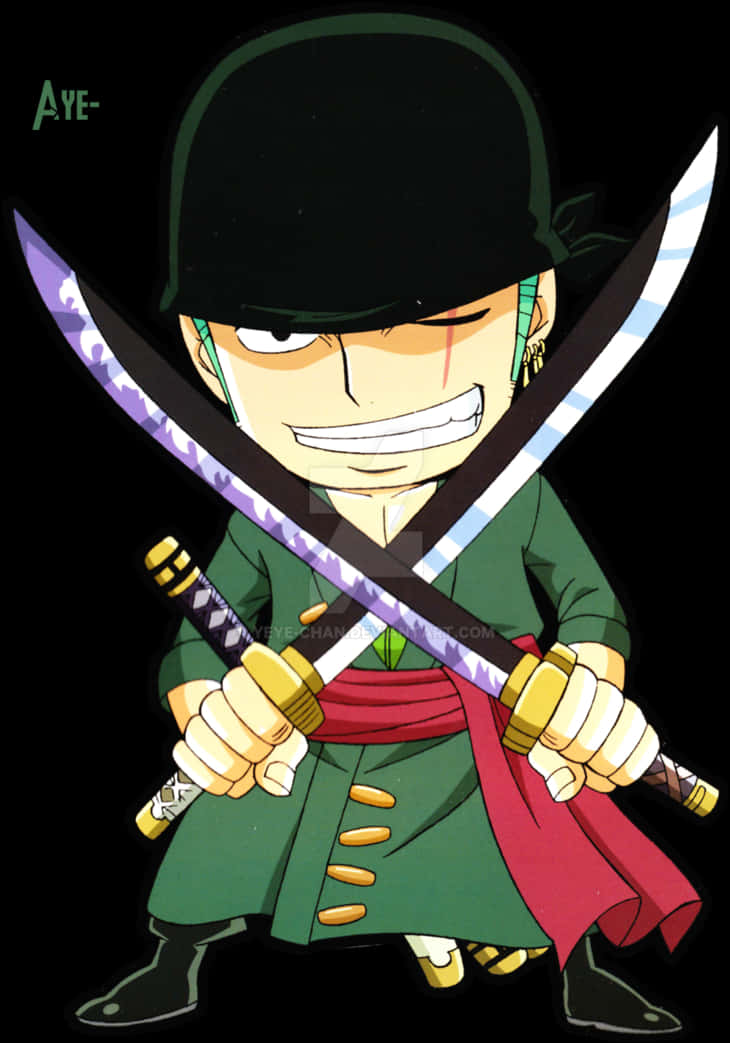 戴帽動畫劍士佐羅 — 索隆 壁紙