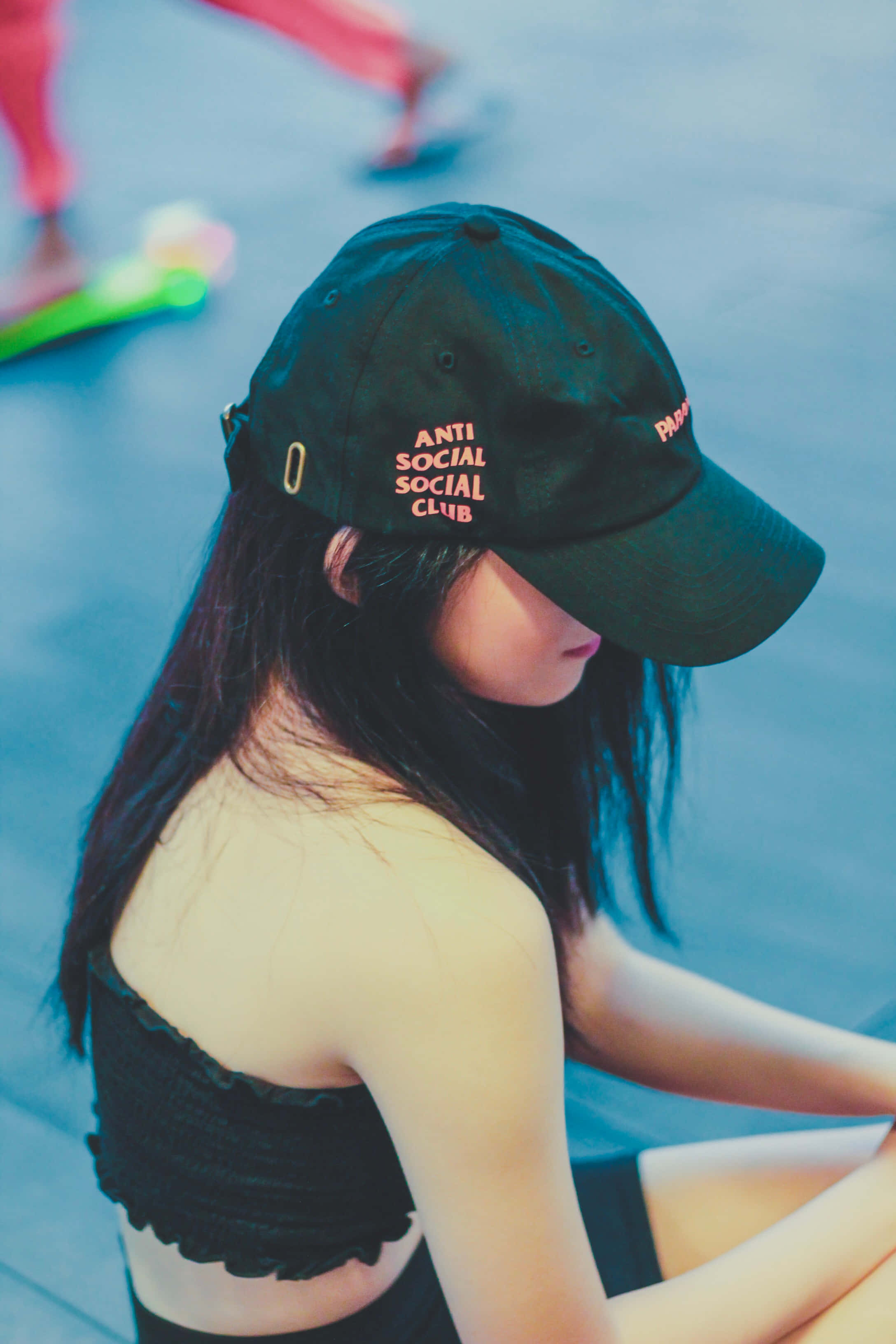 戴帽子的女人 壁紙