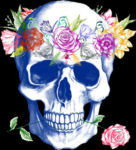 骷髏與花冠