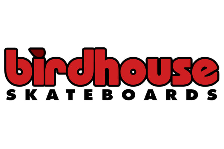 Birdhouse Skateboards 標誌，以紅黑風格化文字呈現。