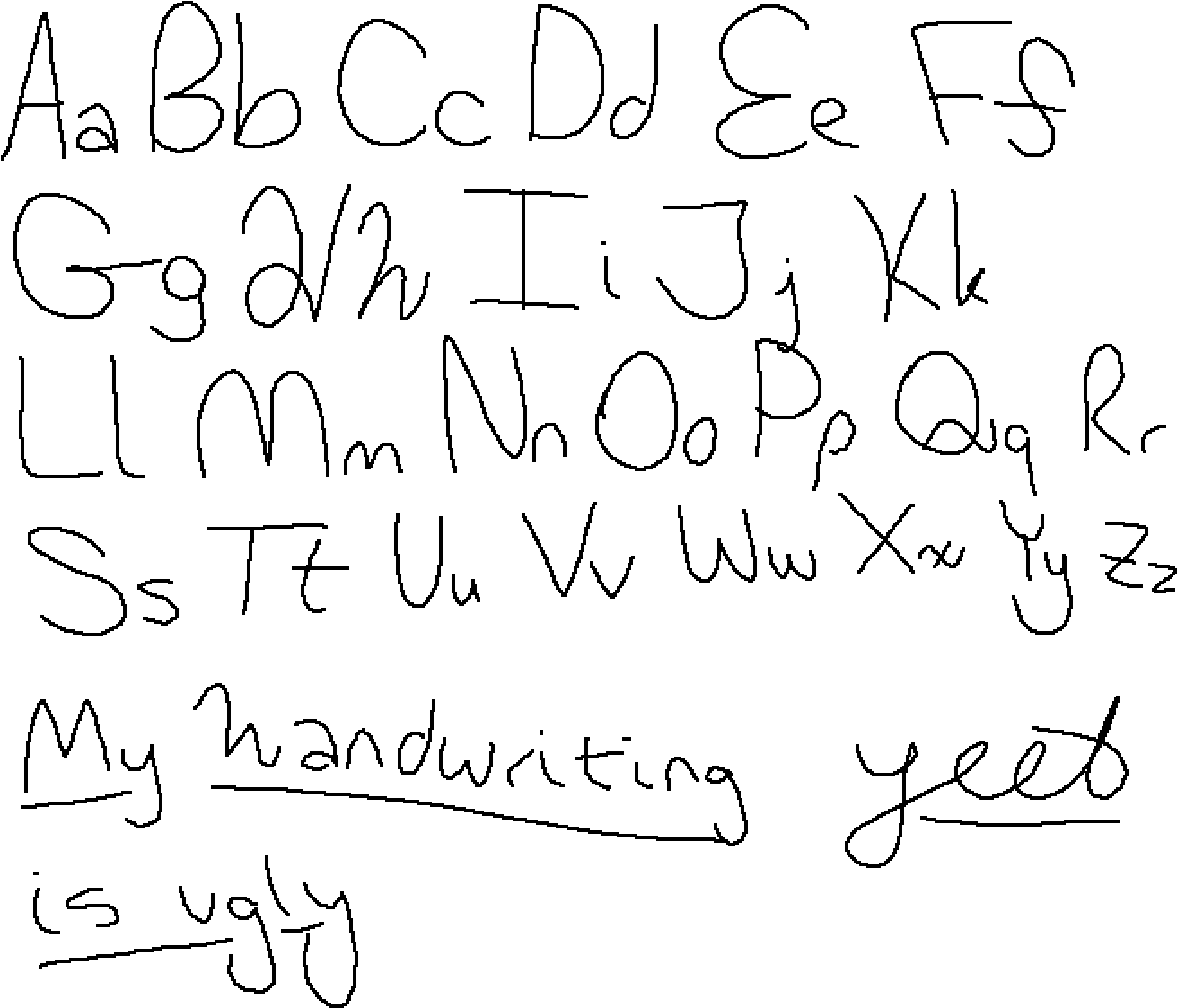 手寫字母樣本 壁紙 — 純黑色背景，沒有可見的元素或細節。
