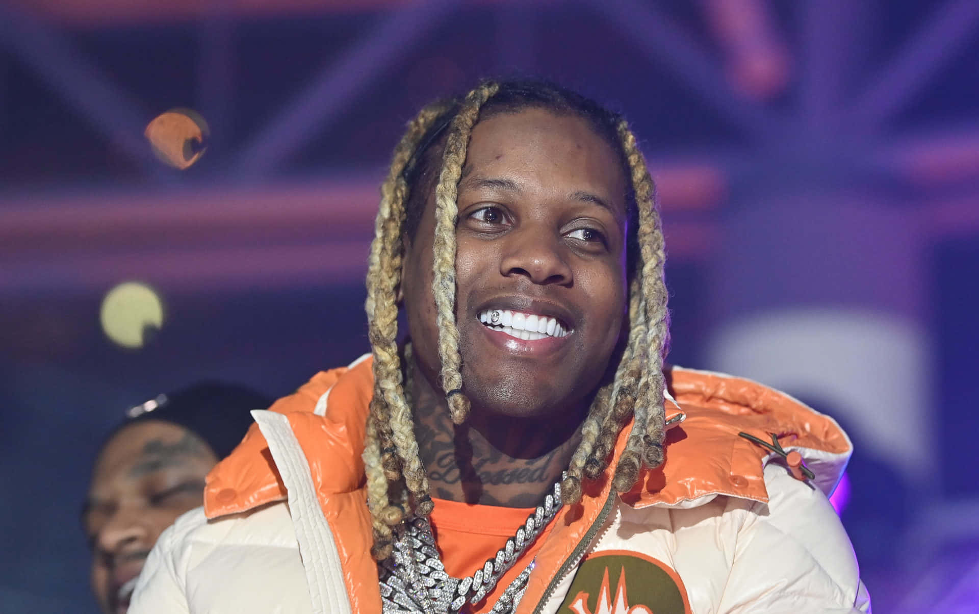 才華橫溢、備受讚譽的嘻哈歌手Lil Durk肖像 壁紙