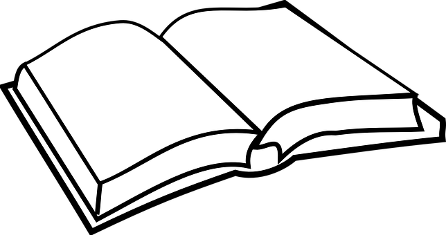 打開書本向量插圖 壁紙