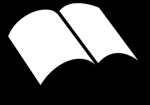 打開書本圖示剪影 壁紙