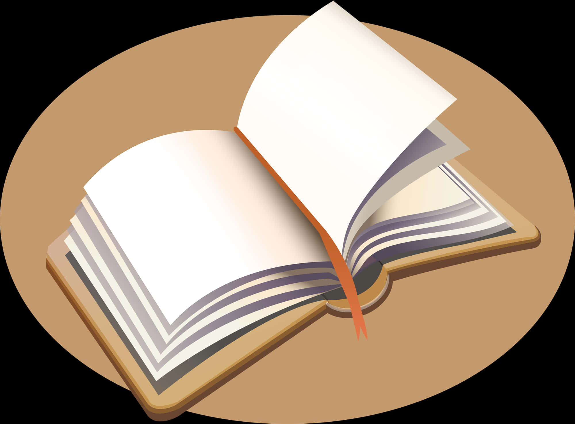 打開書本插圖 壁紙