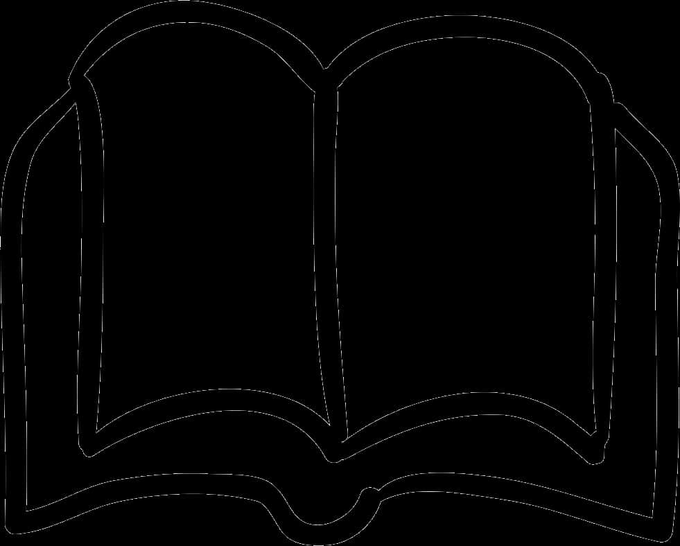 打開書本輪廓向量圖 壁紙