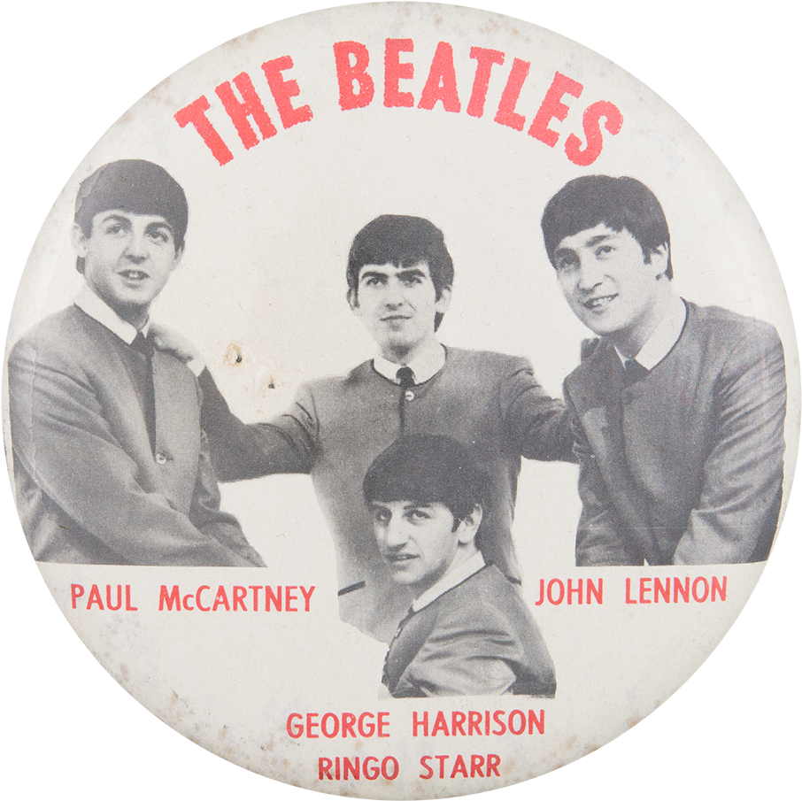 披頭四樂隊成員復古肖像 壁紙