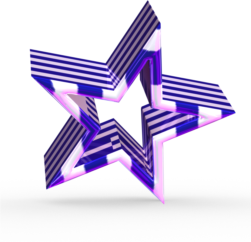 抽象3D星形幻覺 壁紙