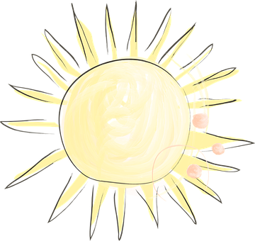 抽象太陽與行星藝術 壁紙