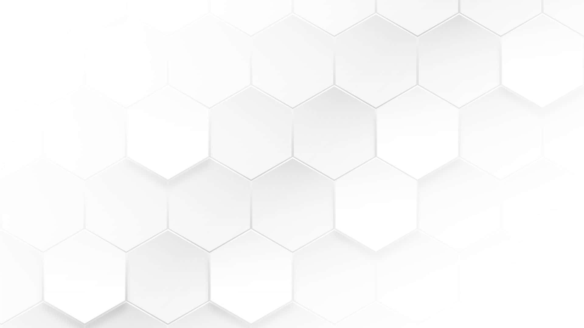 用於現代設計的帶有柔和陰影的白色六角形瓷磚圖案。