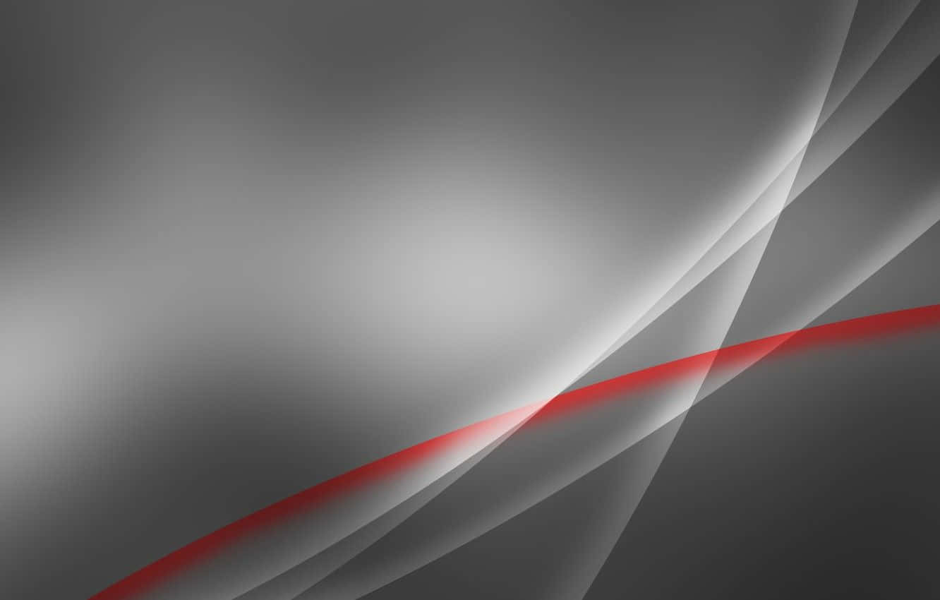 Abstraction 桌布 壁紙 — 抽象數位藝術作品，流動的灰色漸變被一條大膽的紅色對角線所交錯。