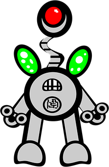 抽象機械人插畫 壁紙