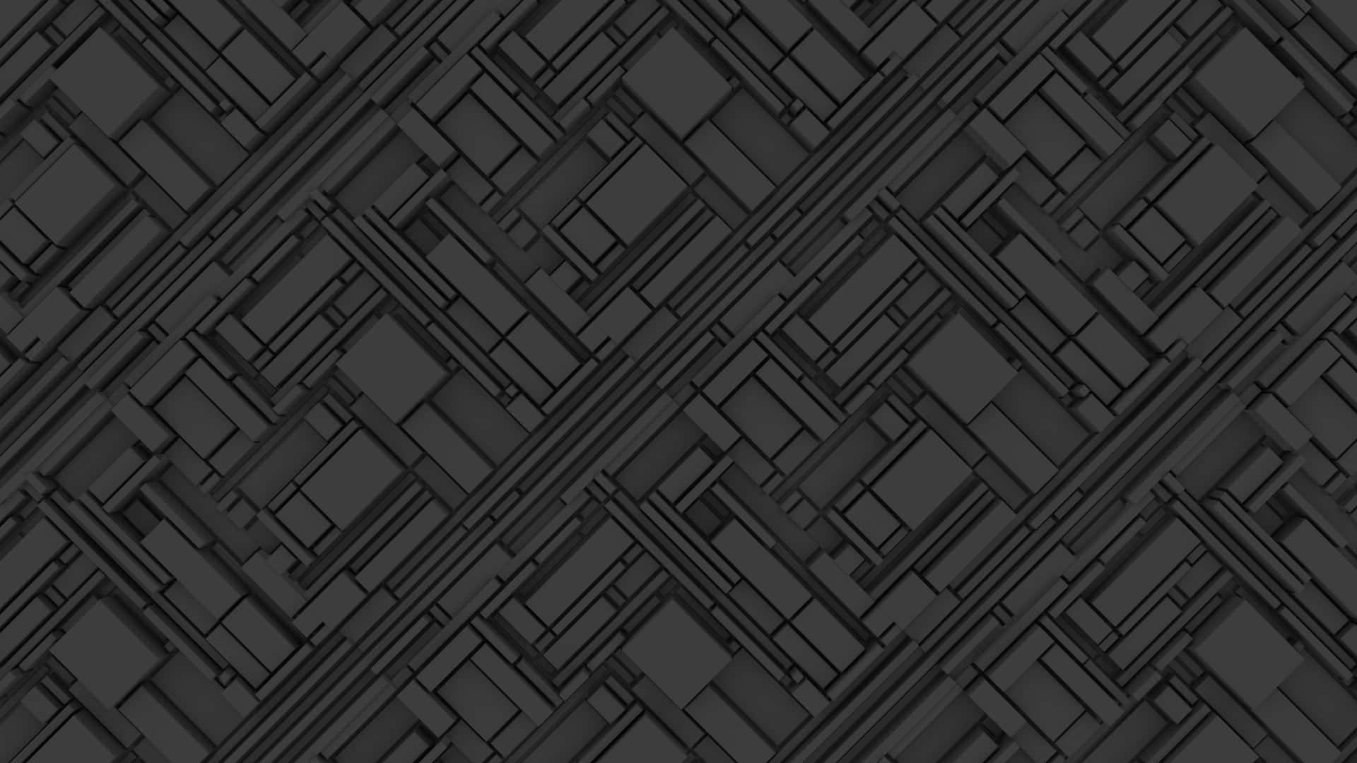 重複設計中灰色3D方塊的抽象幾何圖案。