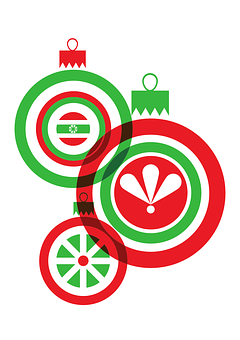 抽象聖誕裝飾圖案