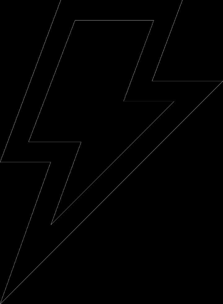 閃電符號線條勾勒天氣標誌，閃電圖標PNG