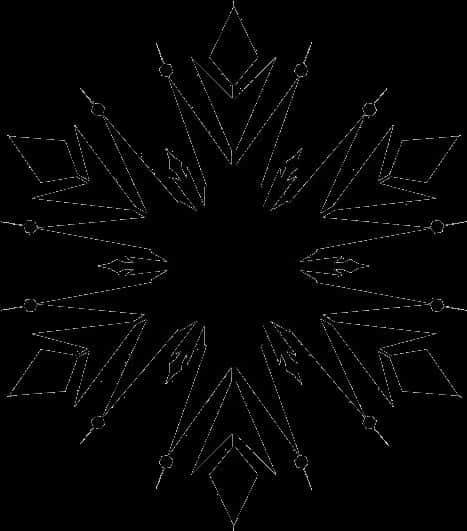 抽象雪花設計 壁紙