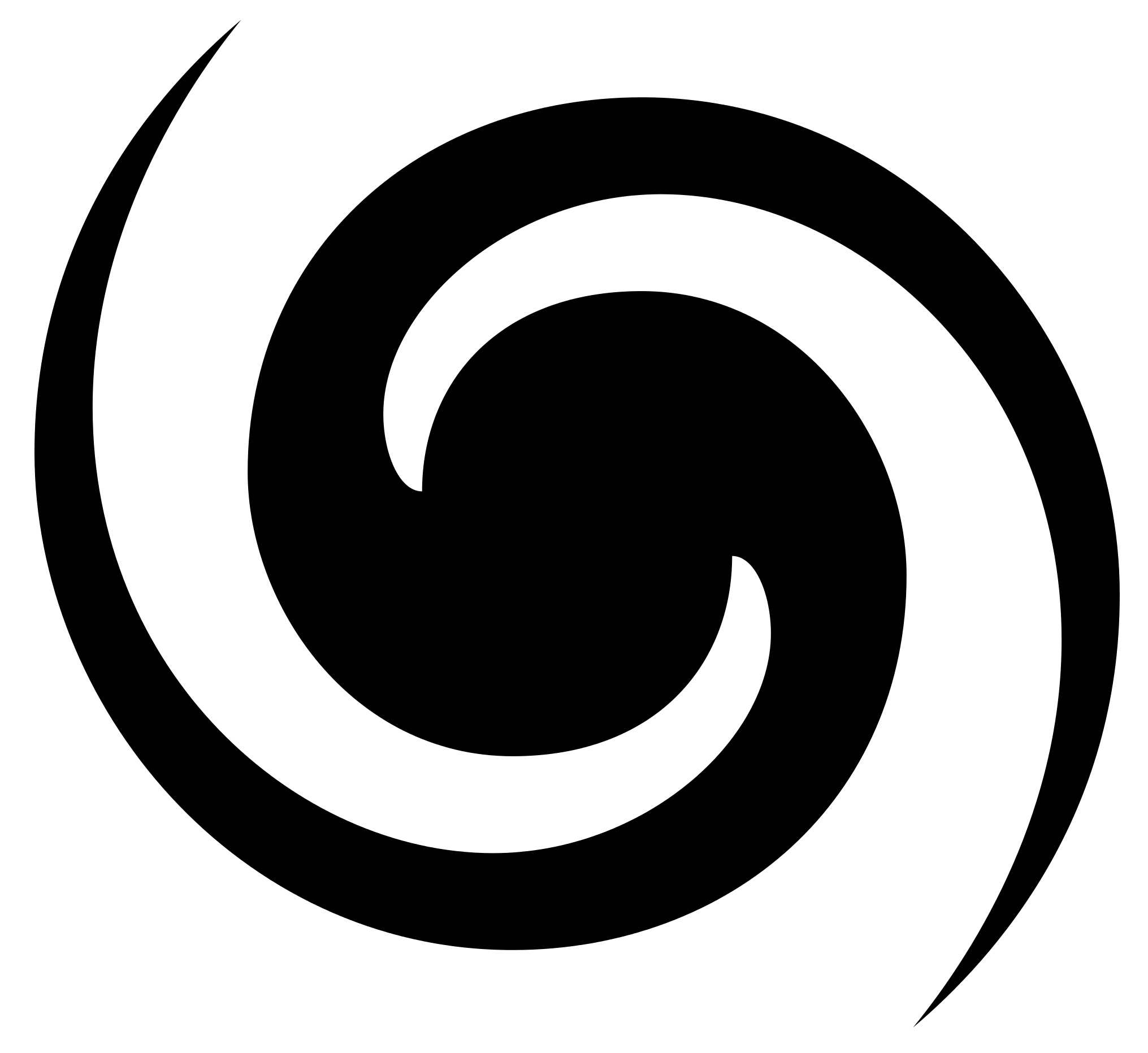 抽象黑色漩渦設計 壁紙