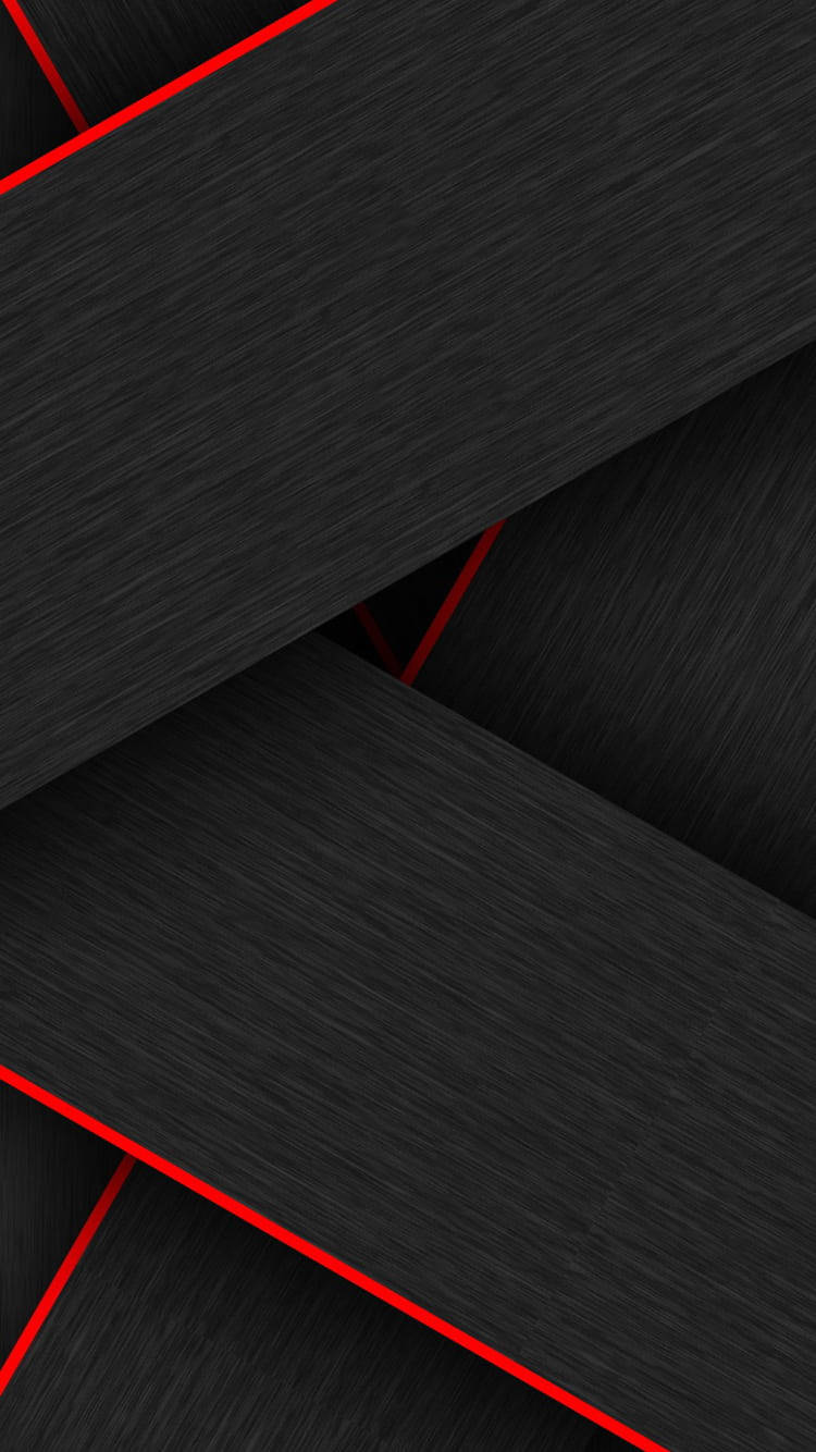 black textured 桌布 壁紙 — 抽象黑色紋理面板被大膽的紅色對角線交錯，形成現代幾何圖案。